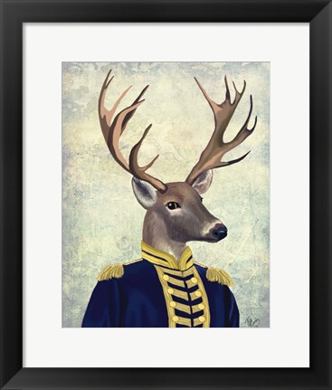 Framed Captain Deer Print