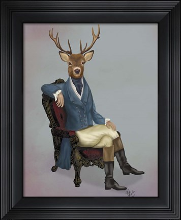 Framed Distinguished Deer Full Print
