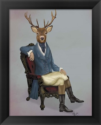 Framed Distinguished Deer Full Print