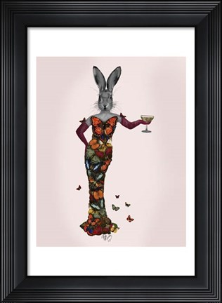 Framed Rabbit Butterfly Dress Print