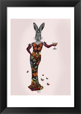 Framed Rabbit Butterfly Dress Print