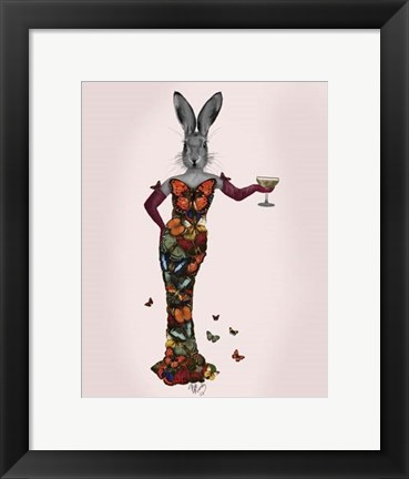 Framed Rabbit Butterfly Dress Print