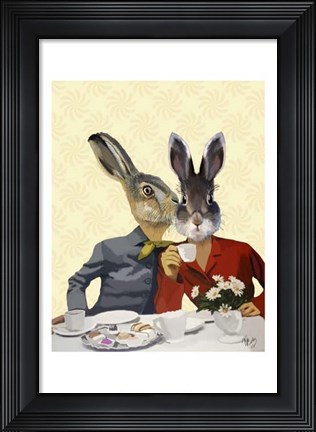 Framed Ladies Gossiping Print