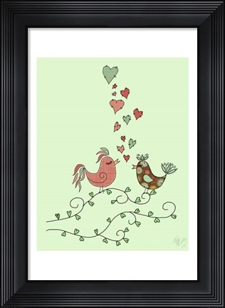 Framed Love Birds Print