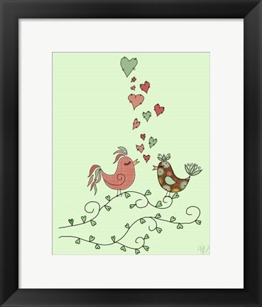 Framed Love Birds Print