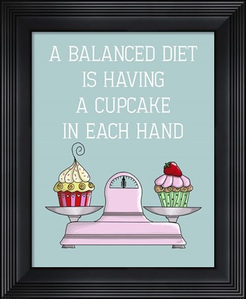 Framed Balanced Diet Print