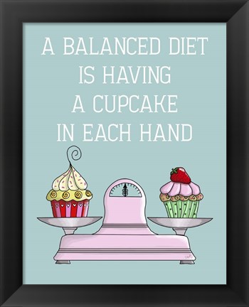 Framed Balanced Diet Print