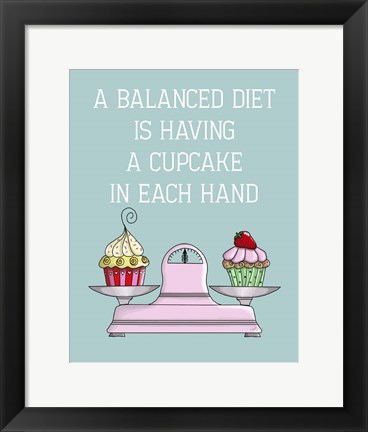 Framed Balanced Diet Print