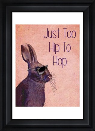 Framed Too Hip To Hop Pink Print