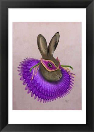 Framed Mardi Gras Hare Print