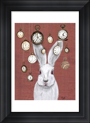 Framed Rabbit Time Print