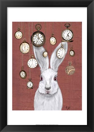 Framed Rabbit Time Print