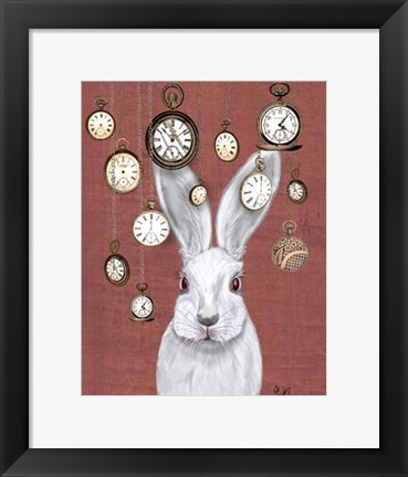 Framed Rabbit Time Print