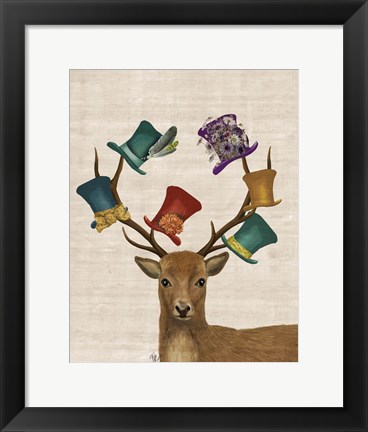 Framed Hat Collector Deer Print