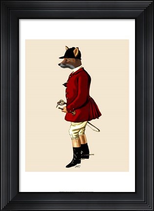 Framed Fox Hunter 1 Print