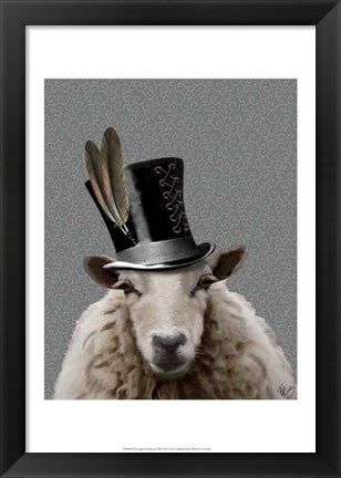 Framed Steampunk Sheep Print