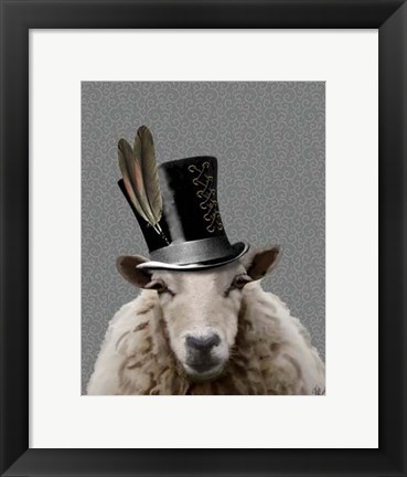 Framed Steampunk Sheep Print