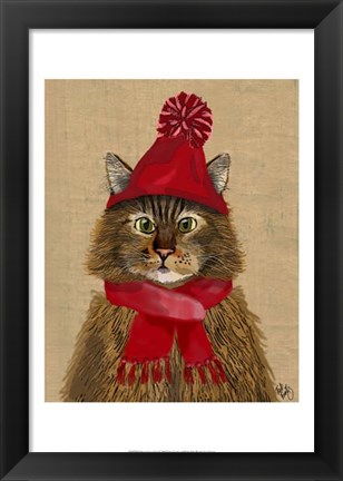 Framed Maine Coon Cat Print