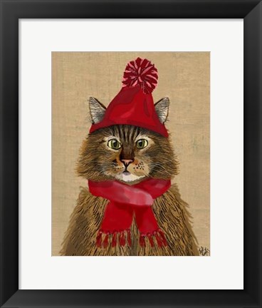 Framed Maine Coon Cat Print