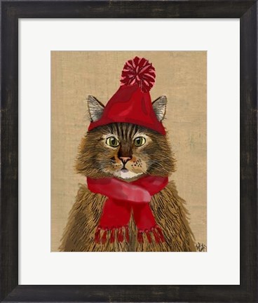 Framed Maine Coon Cat Print