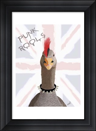 Framed Punk Rock Goose Print