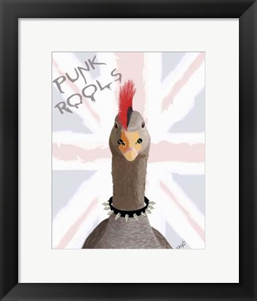 Framed Punk Rock Goose Print