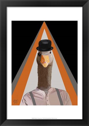 Framed Clockwork Orange Goose Print