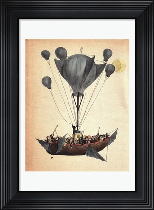 Framed Diligenza Per La Luna Print