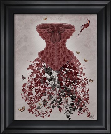 Framed Woodland Corset Print
