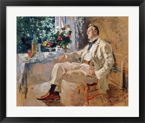 Framed Portrait of the Singer Fyodor Chaliapin Print