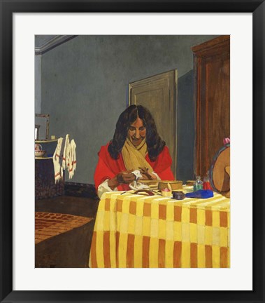 Framed Mme Felix Vallotton, Nee Gabrielle Bernheim, (1863-1932) Print