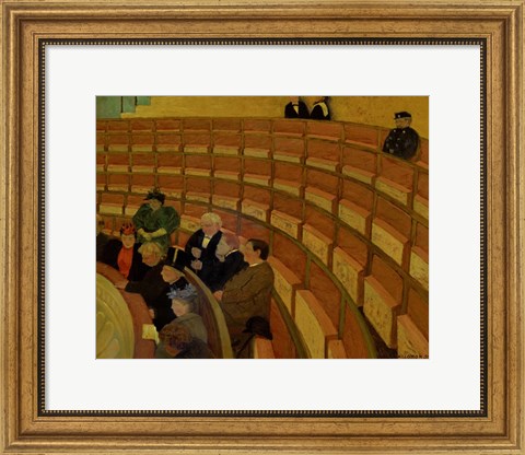 Framed Third Gallery at the Theatre du Chatelet, 1895 Print