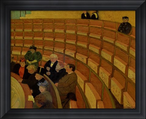 Framed Third Gallery at the Theatre du Chatelet, 1895 Print