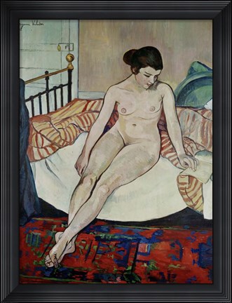 Framed Female Nude, 1922 Print