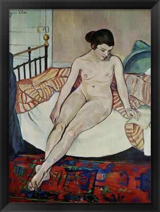 Framed Female Nude, 1922 Print