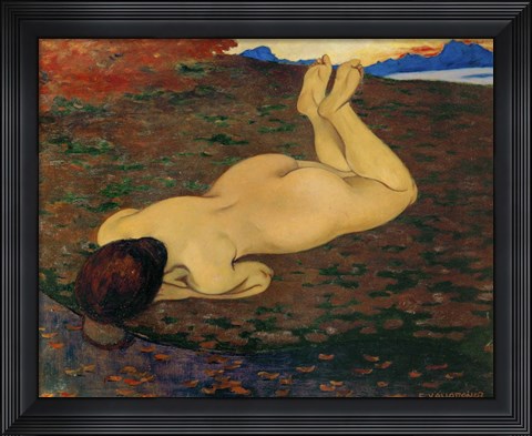 Framed Woman Relaxing, 1899 Print