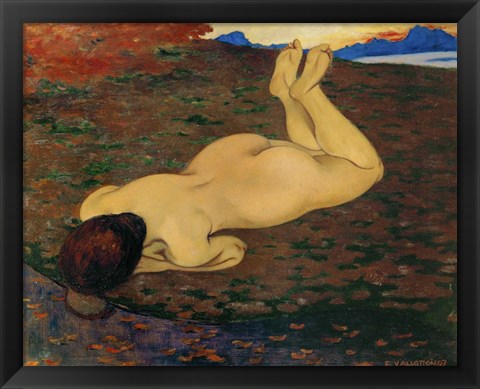 Framed Woman Relaxing, 1899 Print