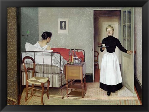 Framed Sick Patient (Helene Chatenay), 1892 Print