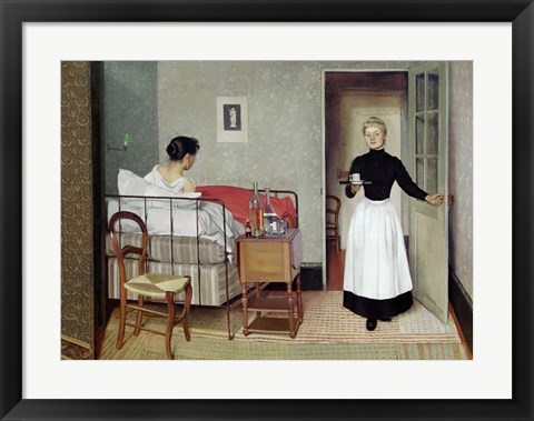 Framed Sick Patient (Helene Chatenay), 1892 Print