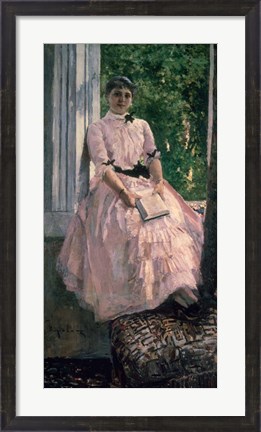 Framed Portrait of Mrs Ljubatovic Print