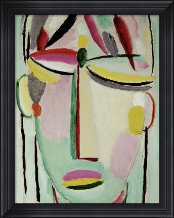 Framed Face of the Savior - Death II, 1919 Print