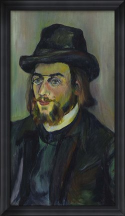 Framed Portrait of Erik Satie (1866-1925), 1892-93 Print