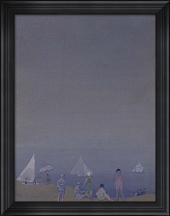 Framed Three Sailboats Print