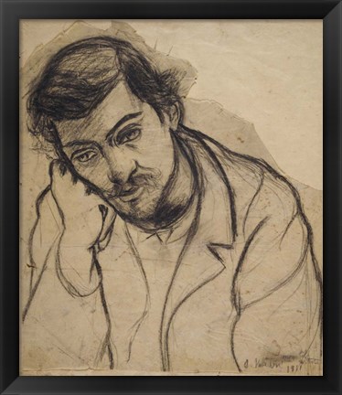 Framed Utrillo Pensive, 1911 Print