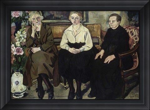 Framed Utter Family, 1921 Print