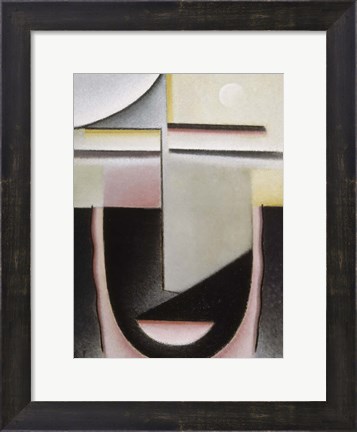 Framed Abstract Head: Dawn, 1928 Print