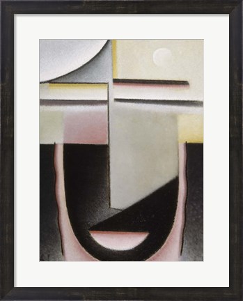 Framed Abstract Head: Dawn, 1928 Print