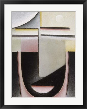 Framed Abstract Head: Dawn, 1928 Print