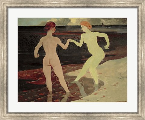 Framed Mistress and Servant, 1896 Print