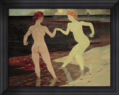 Framed Mistress and Servant, 1896 Print